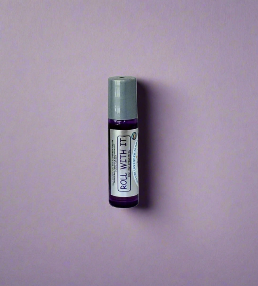Roll On Lavender Oil w/ Amethyst Rollerball - Unique Gift - Calming