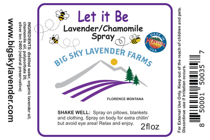 Lavender Chamomile Spray - Calming - Natural Sleep Spray